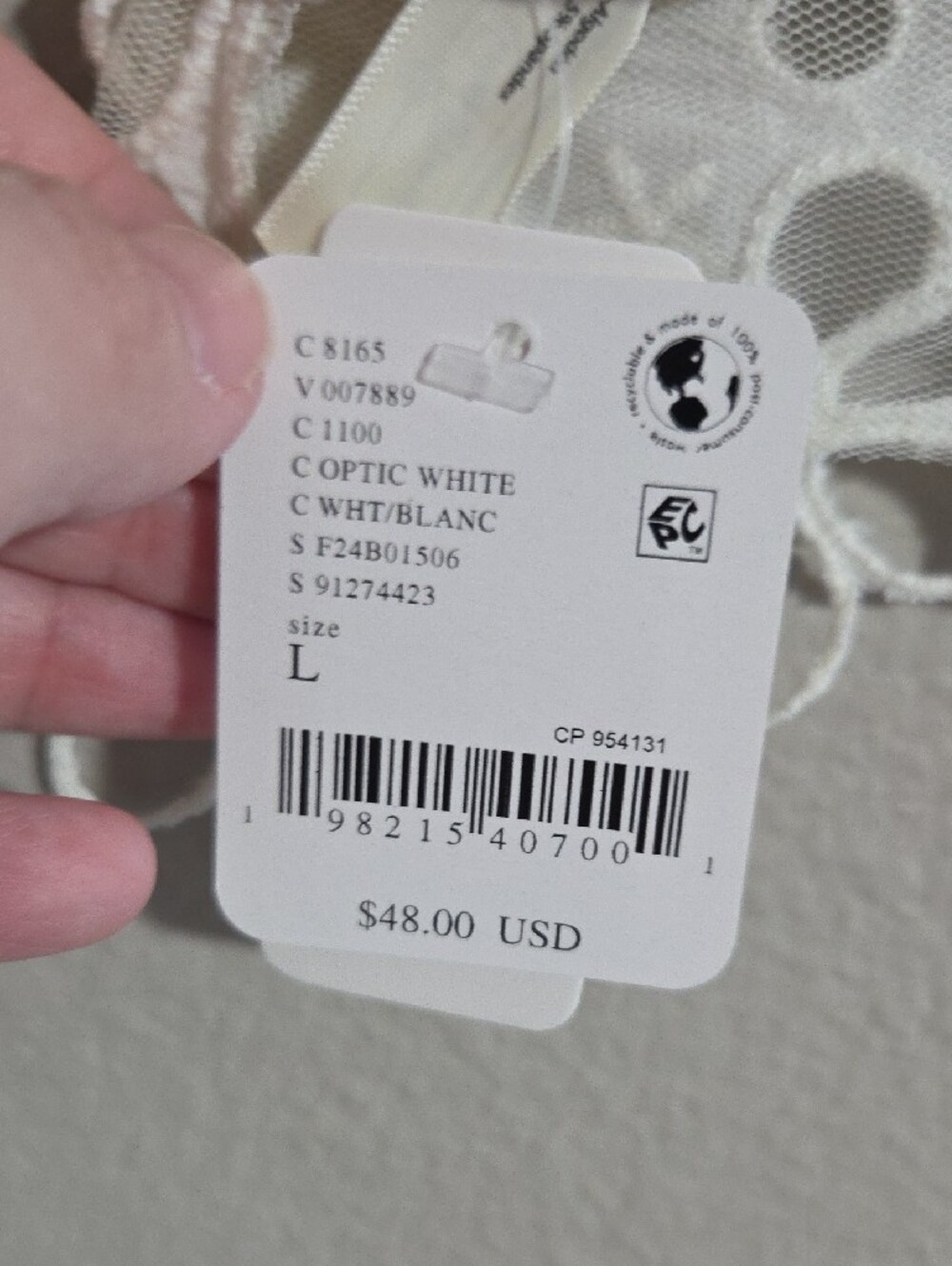 Free People White Floral Cutout Lace Bralette Tank - Picture 2 of 4